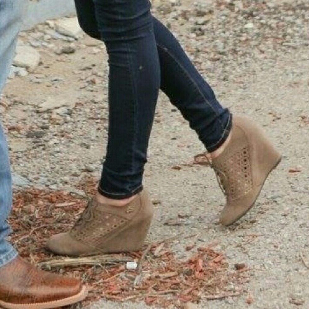 Fergalicious Wedge Ankle Booties